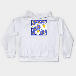 retro flower pattern Kids Hoodie